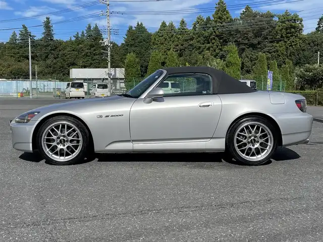 ホンダ Ｓ２０００ 千葉県 2006(平18)年 3.2万km セブリングシルバーM BBS RG-R17インチAW/青レザーシート/パイオニアBluetoothオーディオ（MVH-7500SC）HIDヘッドライト/社外ETC/保証書/取扱説明書/スペアキー/R2.4.6記録簿有