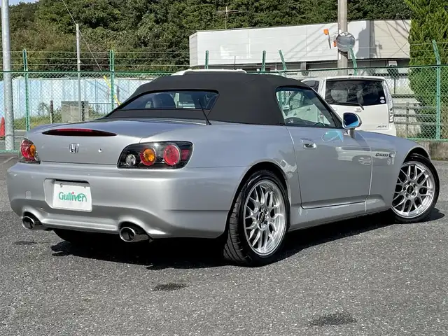 ホンダ Ｓ２０００ 千葉県 2006(平18)年 3.2万km セブリングシルバーM BBS RG-R17インチAW/青レザーシート/パイオニアBluetoothオーディオ（MVH-7500SC）HIDヘッドライト/社外ETC/保証書/取扱説明書/スペアキー/R2.4.6記録簿有