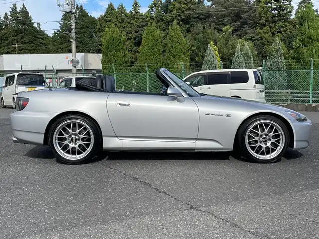ホンダ Ｓ２０００ 千葉県 2006(平18)年 3.2万km セブリングシルバーM BBS RG-R17インチAW/青レザーシート/パイオニアBluetoothオーディオ（MVH-7500SC）HIDヘッドライト/社外ETC/保証書/取扱説明書/スペアキー/R2.4.6記録簿有