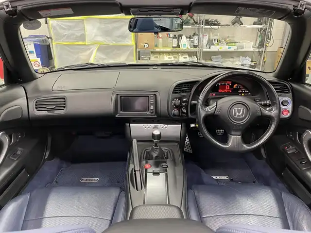 ホンダ Ｓ２０００ 千葉県 2006(平18)年 3.2万km セブリングシルバーM BBS RG-R17インチAW/青レザーシート/パイオニアBluetoothオーディオ（MVH-7500SC）HIDヘッドライト/社外ETC/保証書/取扱説明書/スペアキー/R2.4.6記録簿有