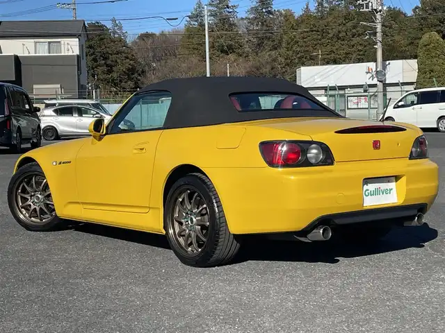 ホンダ Ｓ２０００ 千葉県 2001(平13)年 3.3万km インディイエローパール Y52P:インディイエローパール/OPレッドインテリア/レッドレザー/CE28N17インチAW/ガラススクリーン/レイズCE28N17インチAW/HIDヘッドライト/保証書/取扱説明書/スペアキー有