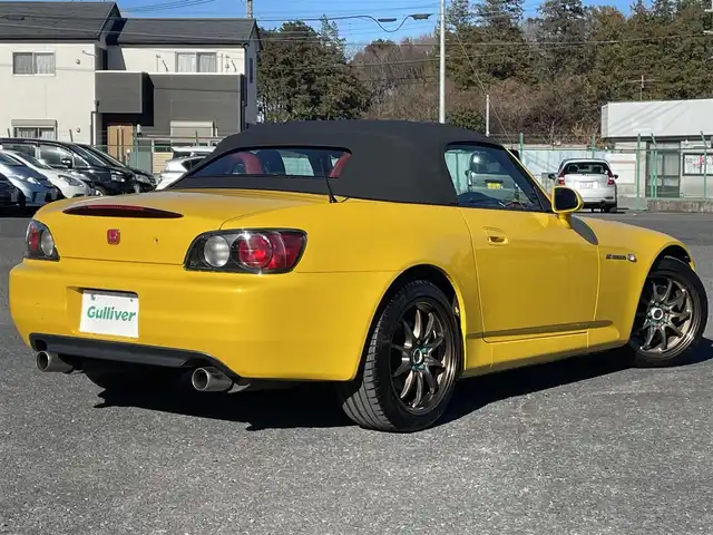 ホンダ Ｓ２０００ 千葉県 2001(平13)年 3.3万km インディイエローパール Y52P:インディイエローパール/OPレッドインテリア/レッドレザー/CE28N17インチAW/ガラススクリーン/レイズCE28N17インチAW/HIDヘッドライト/保証書/取扱説明書/スペアキー有