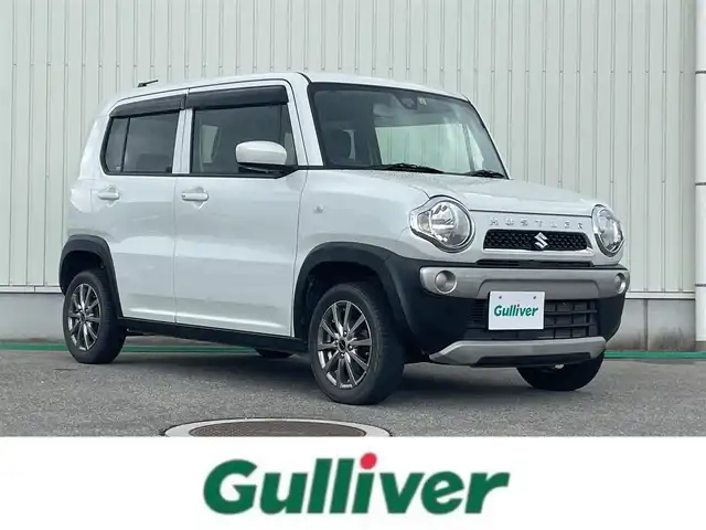 スズキ ハスラー G 富山県 2018(平30)年 7.4万km ピュアホワイトP 〇社外メモリナビ/〇フルセグTV/〇レーダーブレーキサポート/〇アイドリングストップシステム/〇シートヒーター/〇ベンチシート/〇LEDヘッドライト/〇社外１4インチアルミ（スタッドレス）/〇ウレタン製ステアリング/〇キーレス/プッシュスタート/〇禁煙車/〇純正ホイール付夏タイヤ4本有