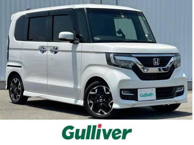 ホンダ Ｎ ＢＯＸ カスタム G L ターボ ホンダセンシング 愛媛県 2018(平30)年 4.2万km プラチナホワイトパール 社外ナビ/両側パワースライドドア/パドルシフト/ハーフレザー/ドラレコ/オートライト/ETC/LED/コーナーセンサー後/Bカメラ/クルーズコントロール/純正フロアマット/純正１５AW/ベンチシート/横滑り防止装置/スマートキー/スペアキー/レーンキープアシスト/USB