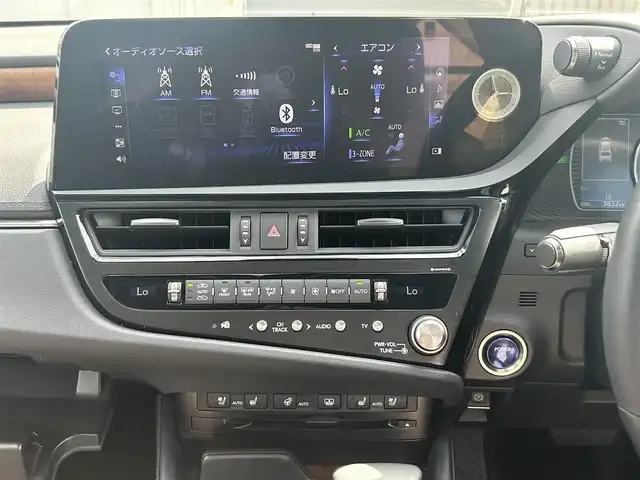 レクサス ＥＳ 300h バージョンL 福島県 2022(令4)年 0.4万km ソニッククロム ワンオーナー/純正ナビ（フルセグ/Buetooth/AM/FM/CD/DVD）/レーダークルーズコントロール/アラウンドビューモニター/デジタルアウターミラー/ドライブレコーダー（前後）/ビルドイン2.0ETC/パワーシート（D/N）/シートヒーター/エアーシート（D/N）/ハンドルヒーター/パドルシフト/電動パーキングブレーキ/オートLEDライト/サンルーフ/車線逸脱防止/プリクラッシュセーフティ/パワーバックドア/スペアキー×２/純正フロアマット/車両取扱説明書/保証書