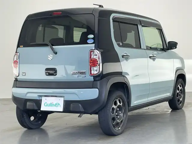 スズキ ハスラー タフワイルド 愛知県 2018(平30)年 7.3万km オフブルーメタリック/ブラック 2トーン 社外ナビ　フルセグＴＶ　ＢＴ　ハーフレザー　シートヒーター　ＥＴＣ　デュアルカメラブレーキ　衝突軽減　車線逸脱　ＨＩＤオートライト　フォグランプ　ナノイーエアコン　プッシュスタート　ツートン色　禁煙車
