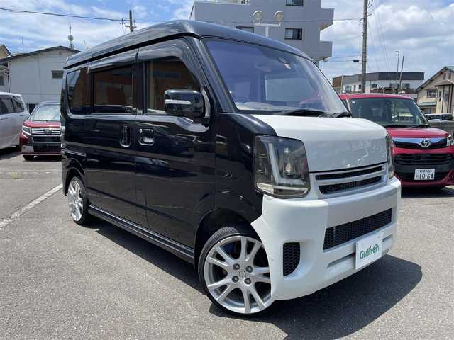 日産 ＮＶ１００クリッパー リオ G 静岡県 2016(平28)年 6.1万km ブルーイッシュブラック ハイルーフ/両側パワースライドドア/社外メモリナビ・フルセグTV/DVD/CD/USB/SD/Bluetooth/バックカメラ/社外16インチアルミホイール/社外ブーストメーター/社外ヘッドライト/オートステップ/HIDライト/衝突軽減ブレーキ/スマートキー2個/プッシュスタート/新車時保証書/取扱説明書