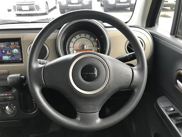 スズキ ラパン G 富山県 2015(平27)年 6.5万km シャンパンピンクPM 社外ナビ/ワンセグTV/Bluetooth/ドライブレコーダー/プッシュスタート/スマートキー/スペアキー１本/シートヒーター/ヘッドライトレベライザー/ベンチシート/パワーウインドウ/ドアバイザー/取扱説明書・保証書
