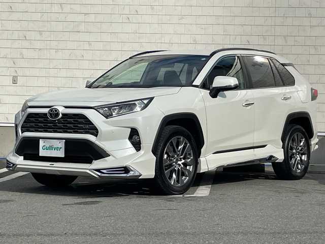 トヨタ ＲＡＶ４ G Zパッケージ 山形県 2021(令3)年 8.8万km ホワイトパールクリスタルシャイン 禁煙車/ワンオーナー/Toyota Safety Sense	/・プリクラッシュセーフティ		/・レーントレーシングアシスト		/・レーダークルーズコントロール		/・ロードサインアシスト		/・発進遅れ告知機能		/・オートマチックハイビーム		/・アダプティブハイビームシステム		/・緊急時操舵支援（アクティブ操舵機能）/モデリスタ（F.S.R）	/ブラインドスポットモニター/レザーシート/純正ディスプレイオーディオ/BT.USB.MiraCast/フルセグ/パノラミックビューモニター/バックカメラ/デジタルインナーミラー/ETC2.0/ドライブレコーダー/おくだけ充電/ダウンヒルアシスト/電動パーキングブレーキ/オートブレーキホールド/電動リアゲート/LEDヘッドライト/ルーフレール/シートヒーター/スペアキー