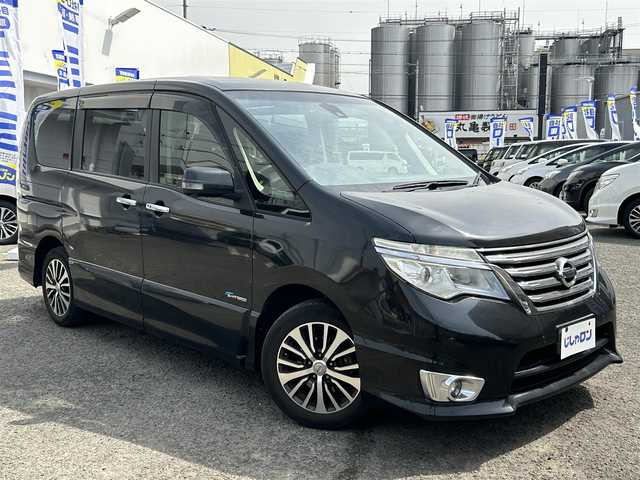 日産 セレナ ハイウェイスター Sハイブリッド 京都府 2014(平26)年 9.5万km 黒 (株)IDOMが運営する【じしゃロン伏見店】の自社ローン専用車両になりますこちらは現金またはオートローンご利用時の価格です。自社ローンご希望の方は別途その旨お申付け下さい