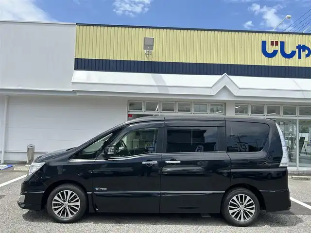 日産 セレナ ハイウェイスター Sハイブリッド 京都府 2014(平26)年 9.5万km ダイヤモンドブラック (株)IDOMが運営する【じしゃロン伏見店】の自社ローン専用車両になりますこちらは現金またはオートローンご利用時の価格です。自社ローンご希望の方は別途その旨お申付け下さい
