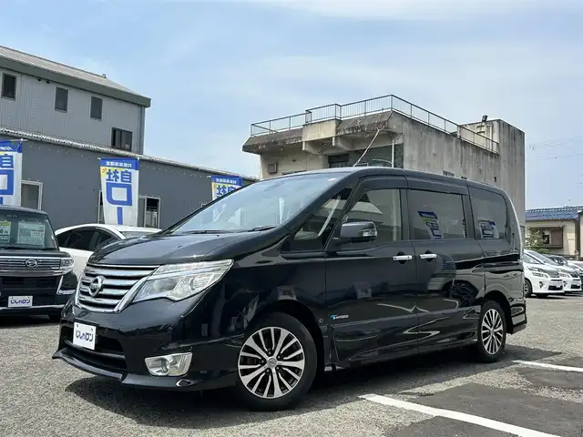 日産 セレナ ハイウェイスター Sハイブリッド 京都府 2014(平26)年 9.5万km ダイヤモンドブラック (株)IDOMが運営する【じしゃロン伏見店】の自社ローン専用車両になりますこちらは現金またはオートローンご利用時の価格です。自社ローンご希望の方は別途その旨お申付け下さい