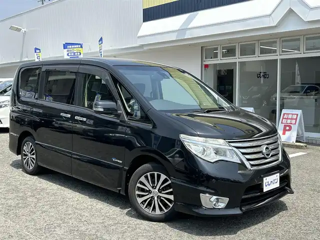 日産 セレナ ハイウェイスター Sハイブリッド 京都府 2014(平26)年 9.5万km ダイヤモンドブラック (株)IDOMが運営する【じしゃロン伏見店】の自社ローン専用車両になりますこちらは現金またはオートローンご利用時の価格です。自社ローンご希望の方は別途その旨お申付け下さい