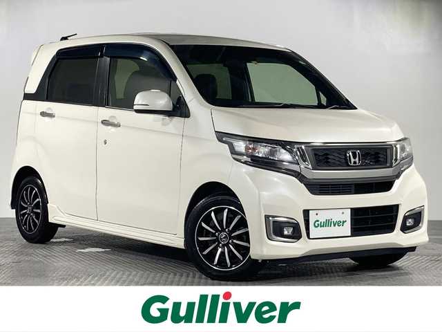 ホンダ Ｎ ＷＧＮ カスタム G ターボパッケージ 沖縄県 2018(平30)年 6.7万km プレミアムホワイトパールⅡ 禁煙車/県外仕入れ/純正ナビ/フルセグTV/Bluetooth接続機能/DVD接続機能/バックカメラ/ETC/クルーズコントロール/衝突被害軽減システム/レーンキープアシスト/純正LEDヘッドライト/オートライト/スマートキー