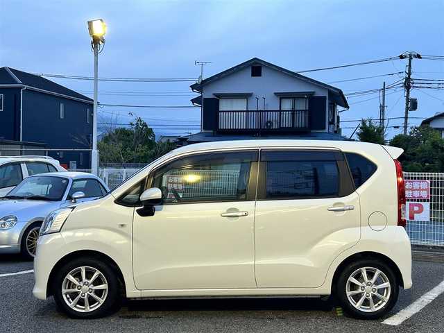 ダイハツ ムーヴ X ターボ SAⅢ 静岡県 2018(平30)年 1.8万km パールホワイトⅢ ユーザー買取車両/ワンオーナー/純正SDナビ(NSZM-W66D)/　【CD/DVD/BT/地デジフルセグTV】/純正14インチAW/スマートアシスト/衝突被害軽減システム/シートヒーター/バックカメラ/アイドリングストップ機能/スマートキー/Egプッシュスタート/USBポート/ステアリングスイッチ/新車時保証書/取扱説明書/スペアキー×1