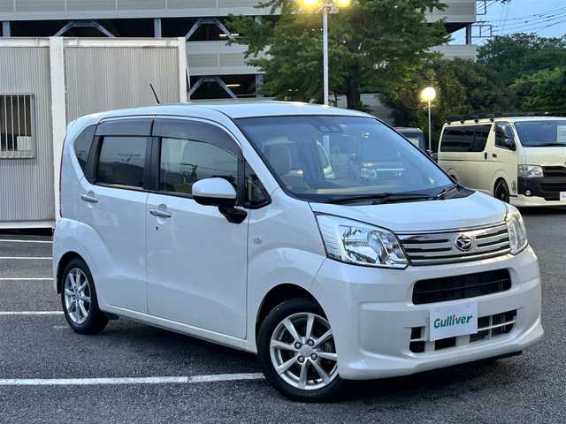 ダイハツ ムーヴ X ターボ SAⅢ 静岡県 2018(平30)年 1.8万km パールホワイトⅢ ユーザー買取車両/ワンオーナー/純正SDナビ(NSZM-W66D)/　【CD/DVD/BT/地デジフルセグTV】/純正14インチAW/スマートアシスト/衝突被害軽減システム/シートヒーター/バックカメラ/アイドリングストップ機能/スマートキー/Egプッシュスタート/USBポート/ステアリングスイッチ/新車時保証書/取扱説明書/スペアキー×1