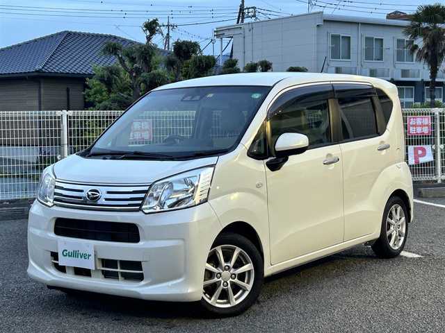 ダイハツ ムーヴ X ターボ SAⅢ 静岡県 2018(平30)年 1.8万km パールホワイトⅢ ユーザー買取車両/ワンオーナー/純正SDナビ(NSZM-W66D)/　【CD/DVD/BT/地デジフルセグTV】/純正14インチAW/スマートアシスト/衝突被害軽減システム/シートヒーター/バックカメラ/アイドリングストップ機能/スマートキー/Egプッシュスタート/USBポート/ステアリングスイッチ/新車時保証書/取扱説明書/スペアキー×1