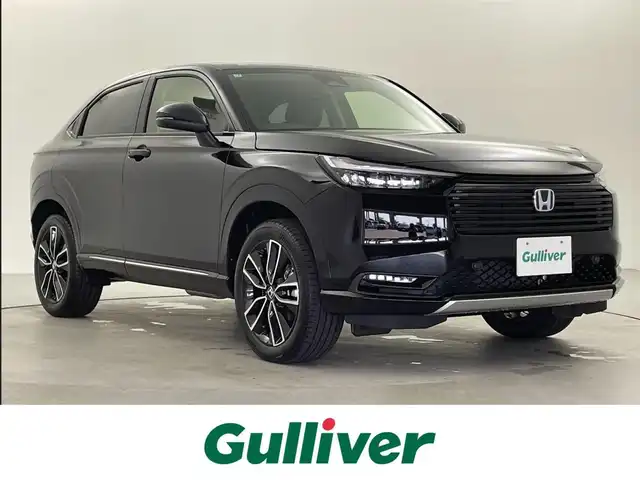 ホンダ ヴェゼル ハイブリッド e:HEV Z 福井県 2025(令7)年 0.1千km クリスタルブラックパール Honda CONNECTディスプレイ（ナビ機能付き）/ビルトインETC2.0車載器/ワイヤレス充電器/ハーフレザーシート/シートヒーター/ハンドルヒーター/電動バックドア/電格ミラー/ホンダセンシング/ブラインドスポットモニター