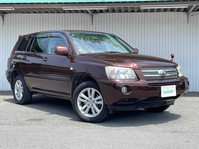 トヨタ クルーガー ハイブリッド Gパッケージ 長野県 2005(平17)年 17.5万km カッパーブラウンマイカ ４WD/純正ナビ/純正１７インチアルミ/バックカメラ/保証書・取説