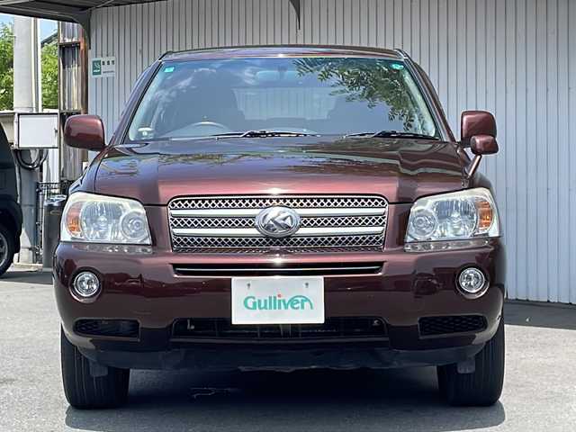 トヨタ クルーガー ハイブリッド Gパッケージ 長野県 2005(平17)年 17.5万km カッパーブラウンマイカ ４WD/純正ナビ/純正１７インチアルミ/バックカメラ/保証書・取説