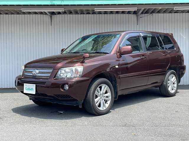 トヨタ クルーガー ハイブリッド Gパッケージ 長野県 2005(平17)年 17.5万km カッパーブラウンマイカ ４WD/純正ナビ/純正１７インチアルミ/バックカメラ/保証書・取説
