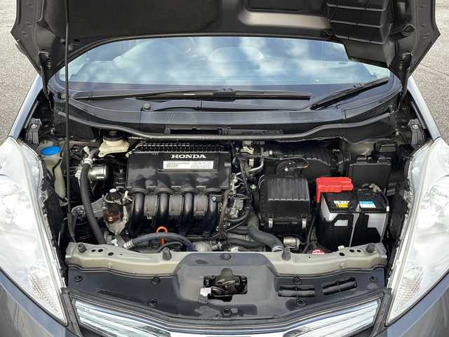 ホンダ フィット シャトル ハイブリッド ナビプレミアムセレ 富山県 2012(平24)年 5.1万km ポリッシュドメタルメタリック 純正HDDナビ/ワンセグTV/バックカメラ/ETC/クルーズコントロール/前後ドライブレコーダー/HID/スマートキー/社外15インチAW/ハーフレザー