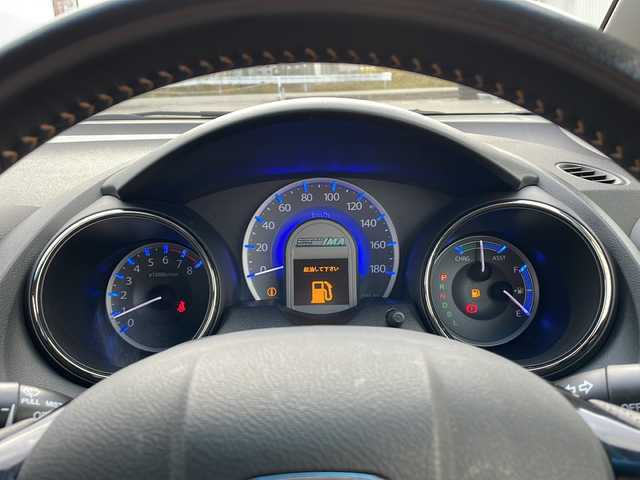 ホンダ フィット シャトル ハイブリッド ナビプレミアムセレ 富山県 2012(平24)年 5.1万km ポリッシュドメタルメタリック 純正HDDナビ/ワンセグTV/バックカメラ/ETC/クルーズコントロール/前後ドライブレコーダー/HID/スマートキー/社外15インチAW/ハーフレザー