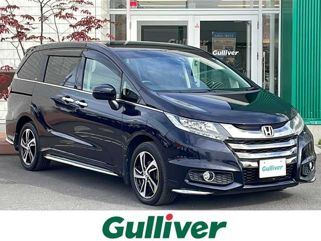 ホンダ オデッセイ アブソルート 青森県 2013(平25)年 10.8万km プレミアムヴィーナスブラックP 4WD/純正メモリナビ・フルセグTV/CD・DVD・Bluetooth・SD/バックカメラ/ハーフレザーシート/あんしんパッケージ/衝突軽減ブレーキ/クルーズコントロール/パドルシフト/純正エンジンスターター/ビルトインETC/LEDヘッドライト/フォグランプ/純正17インチアルミ/スマートキー/プッシュスタート