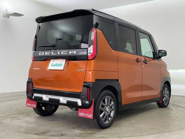 三菱 デリカミニ G プレミアム 兵庫県 2024(令6)年 2.5万km オレンジⅡ ・ワンオーナー車/・マイパイロット/・衝突軽減ブレーキ/・レーダークルーズコントロール/・衝突軽減ブレーキ/・車線逸脱警報/・車線逸脱防止支援/・速度道路標識表示/・先行車発進お知らせ/・オートマチックハイビーム/・純正9インチナビ＆フルセグ＆BT＆USB/・全方位カメラ/・両側パワースライドドア（ハンズフリー機能付き）/・デジタルインナーミラー/・ハーフレザーシート/・前席シートヒーター/・ステアリングヒーター/・スマートキー/・プッシュスタート/・純正15インチアルミホイール/・LEDヘッドライト/・フォグ/・オートライト/・ルーフレール/・電子パーキング/・オートホールド