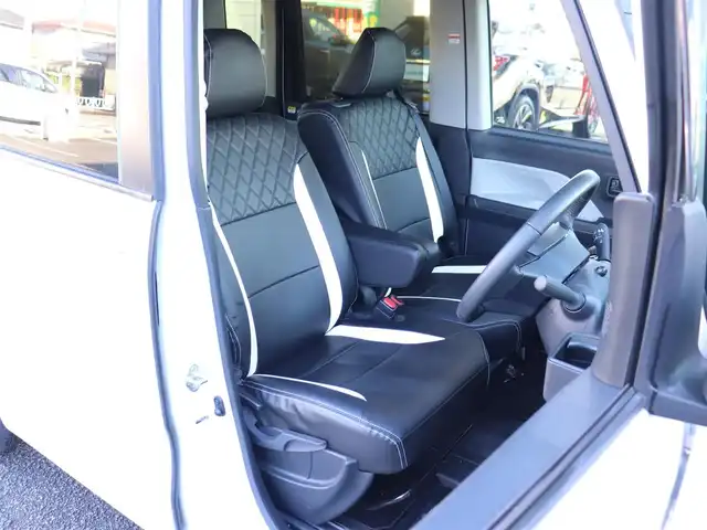 ダイハツ タント X ターボ 神奈川県 2022(令4)年 1.7万km シャイニングホワイトパール ワンオーナー/純正メモリナビ/フルセグテレビ/バックカメラ/クルーズコントロール/プッシュスタート/シートカバー/シートヒーター/片側パワースライドドア/ETC/LEDヘッドライト/保証書/取説/ナビ説/スペアスマートキー/記録(R.7)