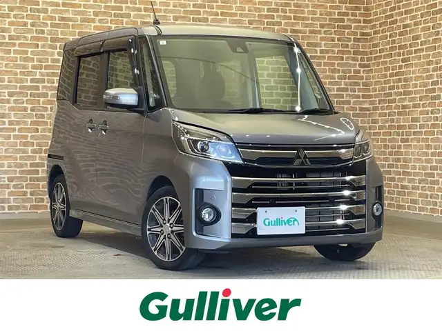 三菱 ｅＫスペース カスタムT セーフティプラスED 岩手県 2019(平31)年 4.1万km チタニウムグレーメタリック ４WD/全方位カメラ/シートヒーター/両側パワースライドドア/ターボ/クルーズコントロール/レーンアシスト/衝突被害軽減ブレーキ/横滑り防止装置/オートハイビーム/純正ナビ（Bluetooth CD DVD フルセグ）/ステアリングスイッチ/オートライト/フォグランプ/オートエアコン/アイドリングストップ/ETC/純正１５インチアルミホイール/ロールサンシェード/ベンチシート/スペアキー
