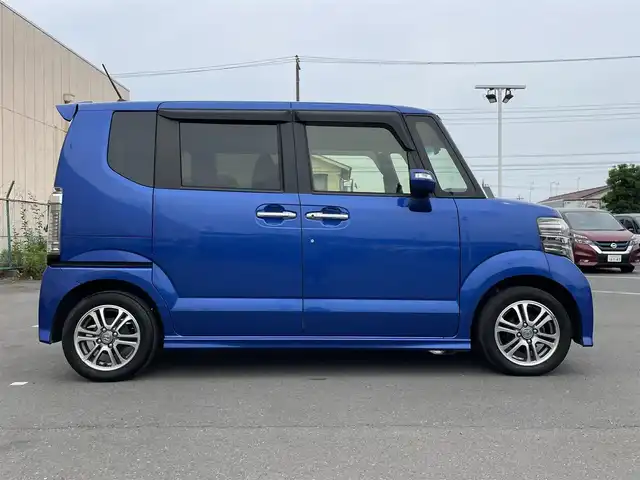 ホンダ Ｎ ＢＯＸ カスタム G Lパッケージ 東京都 2015(平27)年 8.5万km ブリリアントスポーティブルーメタリック2トーン 純正ナビ/バックモニター/シティブレーキアクティブシステム/パワースライドドア/ＥＴＣ/ドライブレコーダー/横滑り抑制機能/ＥＣＯＮモード/ステアリングリモコン/オートエアコン/スマートキー