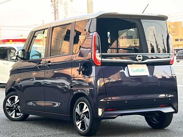日産 ルークス HWS Gターボ プロパイロットED 岐阜県 2020(令2)年 4.8万km パープル /ワンオーナー//純正SDナビ/(BT/CD/TV/FM/AM)//ワンセグテレビ//両側パワースライドドア//前後ドライブレコーダー//全方位カメラ//日産プロパイロット//アダプティブクルーズコントロール//コーナーセンサー//レーンアシスト//両側パワースライドドア//LEDヘッドライト//フォグランプ//オートライト//ステアリングスイッチ//プッシュスタート&スマートキー//純正フロアマット//純正15インチアルミホイール//ETC