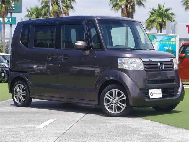ホンダ Ｎ ＢＯＸ G Lパッケージ 千葉県 2014(平26)年 6.2万km プレミアムブロンズパール 左パワースライドドア/右イージークローザードア/純正SDナビ/地デジTV/【DVD/CD再生機能　Bluetooth接続】/バックカメラ/ウインカーミラー/純正14インチアルミホイル/スマートキー