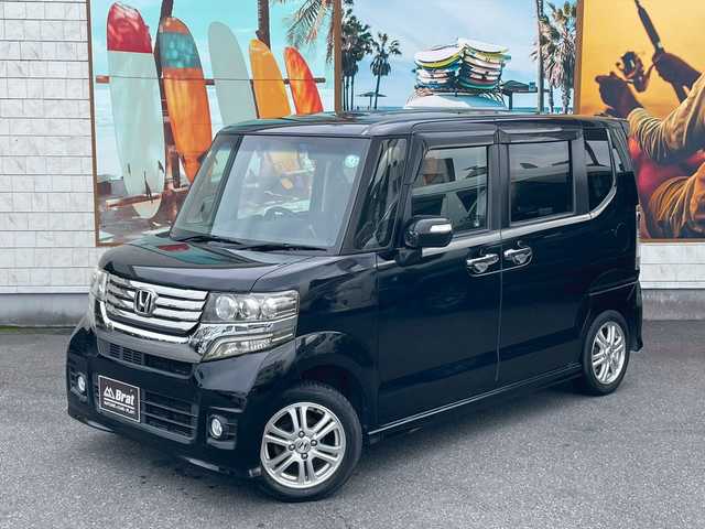 ホンダ Ｎ ＢＯＸ カスタム G Lパッケージ 宮崎県 2012(平24)年 6.5万km クリスタルブラックパール 両側パワースライド　/カロッツェリアＳＤナビ　/フルセグＴＶ　/Ｂｌｕｅｔｏｏｔｈ　/ＤＶＤ　/ＥＴＣ　/バックカメラ　/スマートキー　/ドアバイザー/純正フロアマット