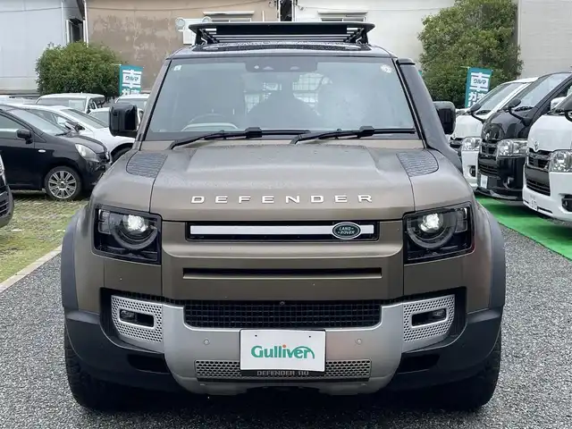 ランドローバー ランドローバー ディフェンダー 110SE 兵庫県 2021(令3)年 1.2万km ベージュ /ワンオーナー//カラー ゴンドワナストーン（1DK）//内装エイコーン/ルナ//EXPRORER PACK（UP GLADE）/ エクステリアサイドマウントギアキャリア/ エクスペディションルーフラック/ レイズドエアインテーク/ フロントエクスペディションプロテクションシステム/ フィックスドサイドステップ/ デプロイアブルルーフラダー//URBAN PACK/ フットペダル（ブライトメタル）/ スペアホイールカバー/ ブライトリアスカッフプレート/OP:/ サテンプロテクションフィルム/ スライディングパノラミックルーフ/ フロント/リヤクラシックマッドフラップ/ フルハイトラゲッジスペースパーテーション/ インテグレーテッドエアコンプレッサー/ アクティビティキー//エアサスペンション//純正ナビ//Bluetooth/Apple Car Play//MERIDIANスピーカー//3Dサラウンドカメラ（360度モニター）//ClearSightインテリアリアビューミラー//エマージェンシーブレーキ//レーンキープ//ドライバーコンディションモニター//パーキングエイド//リヤトラフィックモニター//ブラインドスポットアシスト//ACC//オートハイビームアシスト//R4/5/6/7ディーラー点検記録