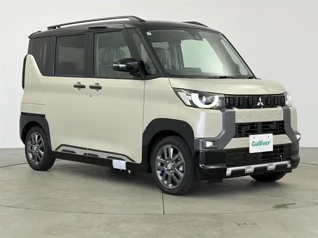 三菱 デリカミニ T プレミアム 愛知県 2025(令7)年 0.1千km アイボリー 届出済未使用車/4WD/ターボ/e-Assist/・衝突軽減ブレーキシステム/・車線逸脱警報システム/・オートマチックハイビーム/・ふらつき警報/マイパイロット/・レーダークルーズコントロール/・車線維持支援システム/純正9インチディスプレイオーディオ/マルチアラウンドモニター/革巻きステアリング/ステアリングリモコン/ステアリングヒーター/ハーフレザーシート/シートヒーター/両側パワースライドドア/純正LEDヘッドライト/フォグランプ/純正15インチアルミホイール/取扱説明書/保証書/スペアキー