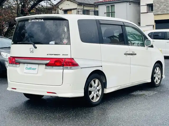 ホンダ ステップワゴン 24Z 千葉県 2006(平18)年 4.7万km 白 HDDナビ　（ワンセグTV、FMAMラジオ、CD）/パドルシフト/純正エアロ　（フロント、リア、サイド）/純正フロアマット/サンバイザー/ETC/電動格納ミラー/ウィンカーミラー