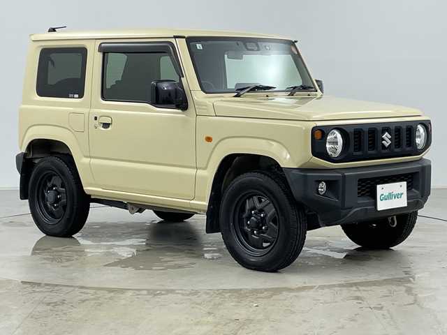 スズキ ジムニー XL 道央・札幌 2019(令1)年 4.6万km シフォンアイボリーM ・ワンオーナー/・4WD/・寒冷地仕様/・社外ナビ&TV&CD&DVD&BT/・バックカメラ/・衝突軽減ブレーキ/・レーンキープアシスト/・前席シートヒーター/・ドアミラーヒーター/・ビルトインETC/・社外前後ドライブレコーダー/・スマートキー/・スペアキー
