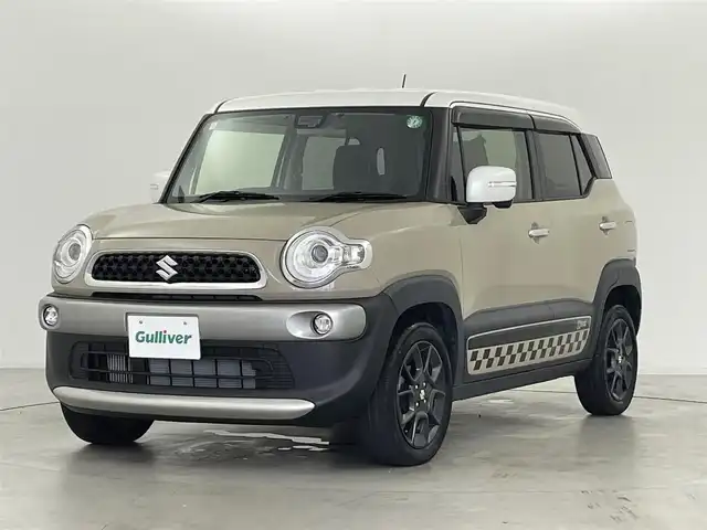 スズキ クロスビー HYBRID MZ 群馬県 2020(令2)年 4.4万km キャラバンアイボリーパールメタリック/ホワイト 2トーンルーフ 純正８インチナビ/・AM/FM/Bluetooth/USB/フルセグTV/CD/DVD/デュアルセンサーブレーキサポート/ ・後退時ブレーキサポート/ ・車線逸脱警報機能/ ・パーキングソナー/ ・横滑り防止装置/ ・ハイビームアシスト/クルーズコントロール/パドルシフト/前席シートヒーター/ビルトインETC/純正前後方ドライブレコーダー(CA-DRZ3DZA)/プッシュスタート/スマートキー/スペアキー有