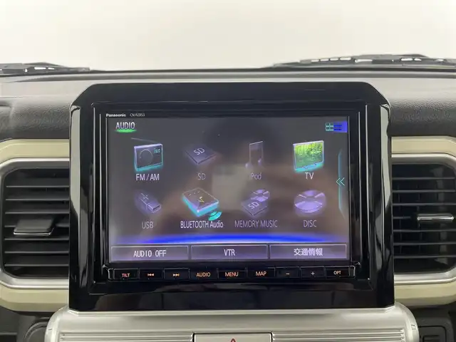 スズキ クロスビー HYBRID MZ 群馬県 2020(令2)年 4.4万km キャラバンアイボリーパールメタリック/ホワイト 2トーンルーフ 純正８インチナビ/・AM/FM/Bluetooth/USB/フルセグTV/CD/DVD/デュアルセンサーブレーキサポート/ ・後退時ブレーキサポート/ ・車線逸脱警報機能/ ・パーキングソナー/ ・横滑り防止装置/ ・ハイビームアシスト/クルーズコントロール/パドルシフト/前席シートヒーター/ビルトインETC/純正前後方ドライブレコーダー(CA-DRZ3DZA)/プッシュスタート/スマートキー/スペアキー有
