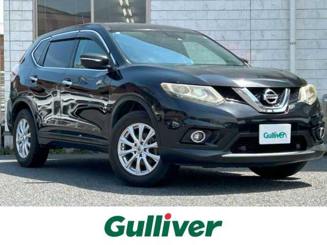 日産 エクストレイル 20X エマージェンシーブレーキ 福岡県 2015(平27)年 7.4万km ダイヤモンドブラック 純正メモリーナビ【AVN-SZ04iW】/ (AM/FM/Bluetooth/DVD/CD/DS/フルセグTV)/バックカメラ/カプロンシート/走行支援/安全装備/・車線逸脱警報/・エマージェンシーブレーキ/・コーナーセンサー/・横滑り防止/シートヒーター/プッシュスタート/オートライト/電格ミラー/ドアミラーヒーター/KENWOODドライブレコーダー【KNA-DR350】/ビルトインETC/盗難防止装置/ISOFIX/スペアキー×1/エンジンスターター/（積載）純正17インチアルミホイール×4/保証書/取扱説明書/ナビ取扱説明書