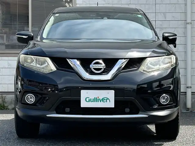 日産 エクストレイル 20X エマージェンシーブレーキ 福岡県 2015(平27)年 7.4万km ダイヤモンドブラック 純正メモリーナビ【AVN-SZ04iW】/ (AM/FM/Bluetooth/DVD/CD/DS/フルセグTV)/バックカメラ/カプロンシート/走行支援/安全装備/・車線逸脱警報/・エマージェンシーブレーキ/・コーナーセンサー/・横滑り防止/シートヒーター/プッシュスタート/オートライト/電格ミラー/ドアミラーヒーター/KENWOODドライブレコーダー【KNA-DR350】/ビルトインETC/盗難防止装置/ISOFIX/スペアキー×1/エンジンスターター/（積載）純正17インチアルミホイール×4/保証書/取扱説明書/ナビ取扱説明書