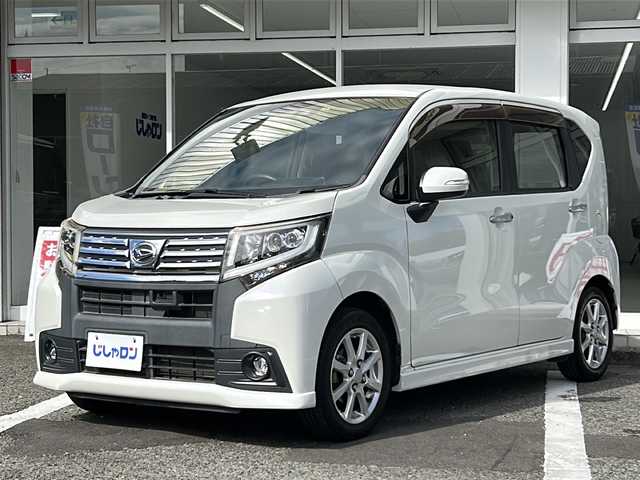 ダイハツ ムーヴ カスタム X SAⅡ 京都府 2016(平28)年 9.3万km ホワイトパールマイカ （株）IDOMが運営する【じしゃロン伏見店】の/自社ローン専用車両になります。/こちらは現金またはオートローンご利用時の価格です。/自社ローンご希望の方は別途その旨お申し付けください/純正ナビ/【DISC/iPod/USB/SD/BT】/フルセグTV/衝突軽減ブレーキ/LEDライト/オートライト/ETC/スマートキー×2