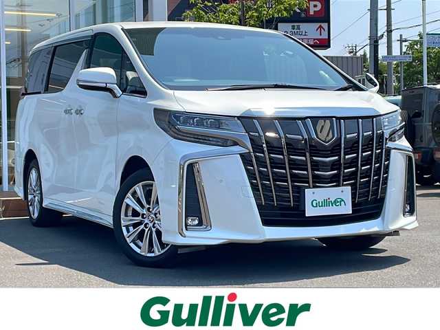 トヨタ アルファード S タイプゴールド 道央・札幌 2021(令3)年 3.8万km ホワイトパールクリスタルシャイン ・４WD/・衝突軽減ブレーキ/・純正ナビ/　CD＆DVD＆BT＆TV/・バックカメラ/・パワーバックドア/・両側パワースライドドア/・ハーフレザーシート/・アイドリングストップ/・レーンキープアシスト/・コーナーセンサー/・レーダークルーズコントロール/・オートエアコン/・オートライト/・デジタルインナーミラー/・ブラインドスポットモニター/・オートリトラミラー/・オートハイビーム/・ビルトインETC/・MT付きAT/・三眼LEDライト/・純正フロアマット/・ウィンカーミラー/・フォグライト/・スペアキー
