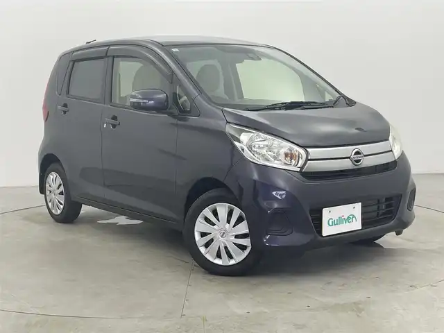日産 デイズ X 富山県 2017(平29)年 4.8万km プレミアムパープルP 純正ナビ(AM/FM/CD/DVD/BT/AUX)/フルセグTV/全方位カメラ(フロント、バック、サイド)/衝突軽減装置/アイドリングストップ/横滑り防止装置/純正フロアマット/ETC/ハロゲンヘッドライト/スマートキー/スペアキー1本/プッシュスタート/取扱説明書/保証書