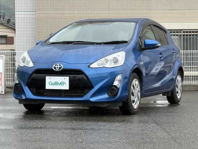 トヨタ アクア S 山口県 2015(平27)年 6.8万km コバルトブルーメタリック ワンオーナー/SDナビ ワンセグTV CD BT/バックカメラ/ビルトイン ETC/オートライト/オートエアコン/横滑り防止/プライバシーガラス/禁煙車