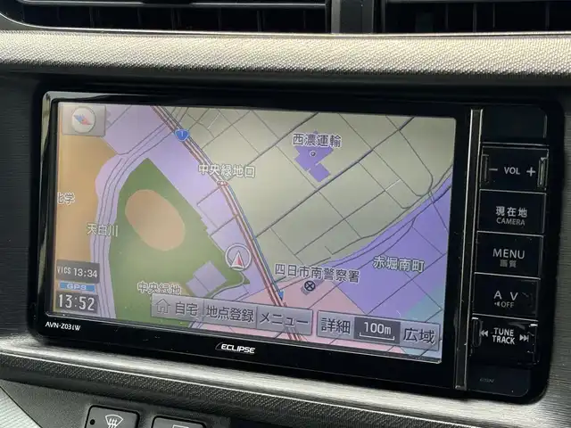 トヨタ アクア S 三重県 2013(平25)年 3.8万km ブラックマイカ 社外メモリナビ (AVN-Z03iW)/　フルセグTV/CD/DVD/Bluetooth/バックカメラ/ドライブレコーダー/モデリスタ15インチアルミホイール/HIDヘッドライト/スマートキー×2/プッシュスタート/オートライト/シートリフター /純正フロアマット//車検満了：R9.1.21/走行距離：37617km/