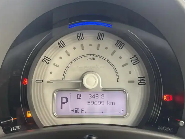 スズキ ラパン X 群馬県 2018(平30)年 6万km フレンチミントパールメタリック スズキセーフティーサポート/・衝突軽減ブレーキ/・横滑り防止/・オートライト/社外７インチナビ/・AM/FM/Bluetooth/・CD/DVD/MSV/・フルセグTV/CD/バックカメラ/LEDヘッドライト/運転席シートヒーター/純正ドアバイザー/純正14インチアルミホイール/プッシュスタート/スマートキー