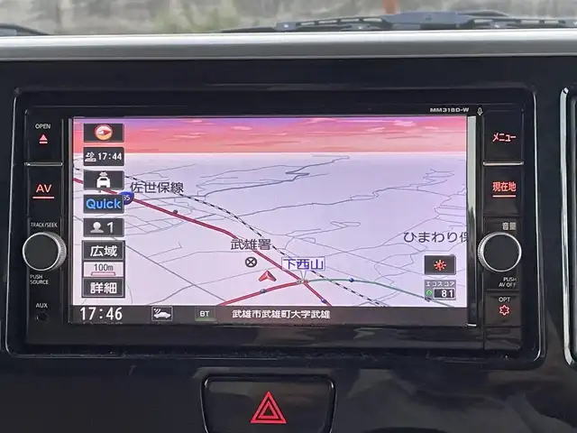 日産 デイズ ルークス HWS X Vセレクション 佐賀県 2019(令1)年 8.3万km ブラック エマージェンシーブレーキ　/コーナーセンサー　/純正ナビ/・アラウンドビューモニター　/・フルセグTV/BT/CD/DVD/ETC/純正前後ドラレコ(DJ4-D)/両側パワースライドドア　/純正15インチAW　　/LEDヘッドライト　/フォグランプ/オートマチックハイビーム/ハーフレザーシート/プッシュスタート/リアサーキュレーター/リアサンシェード/ステアリグスイッチ/保証書
